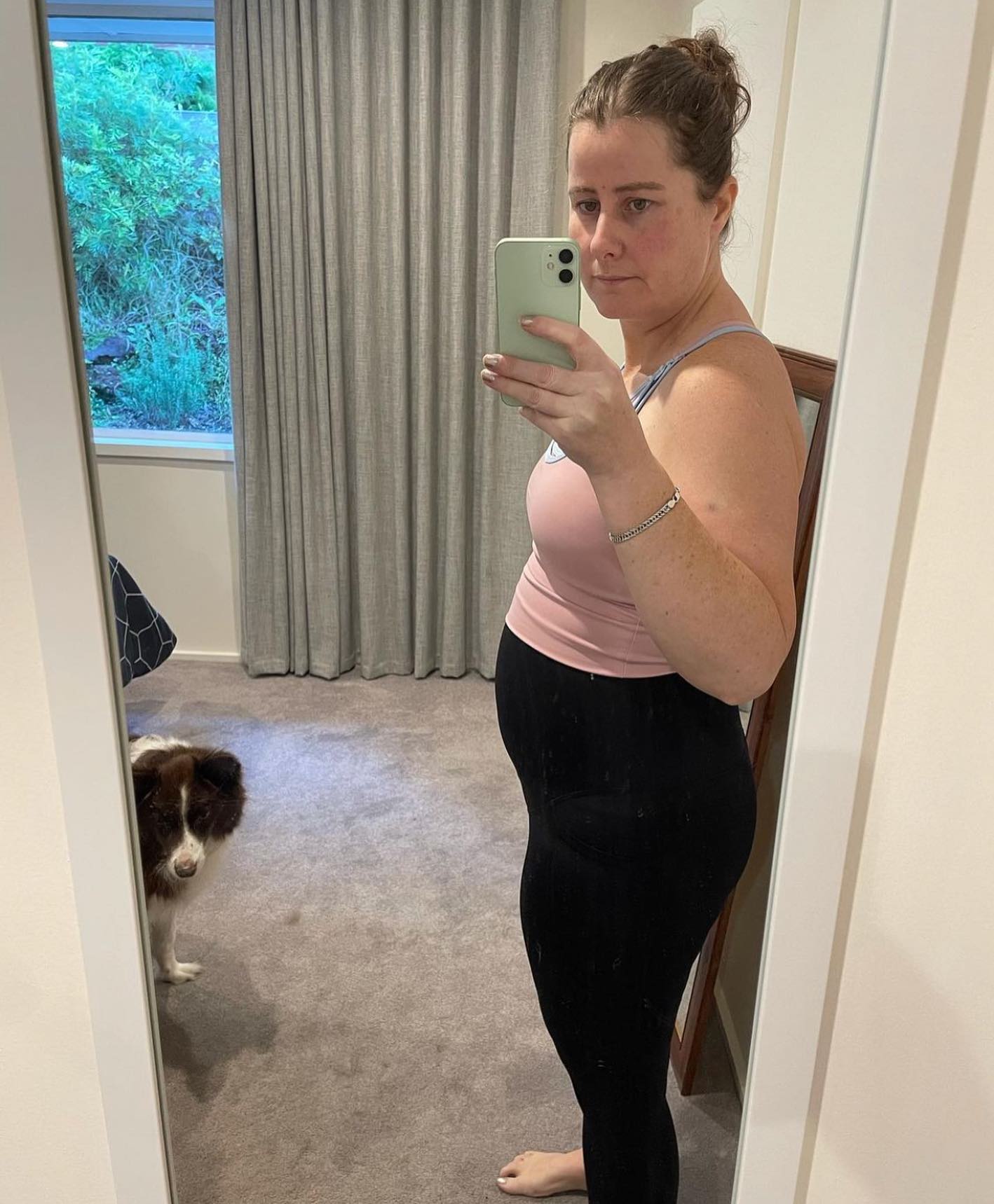 3/4 Maternity Leggings - Black FINAL SALE - content 8