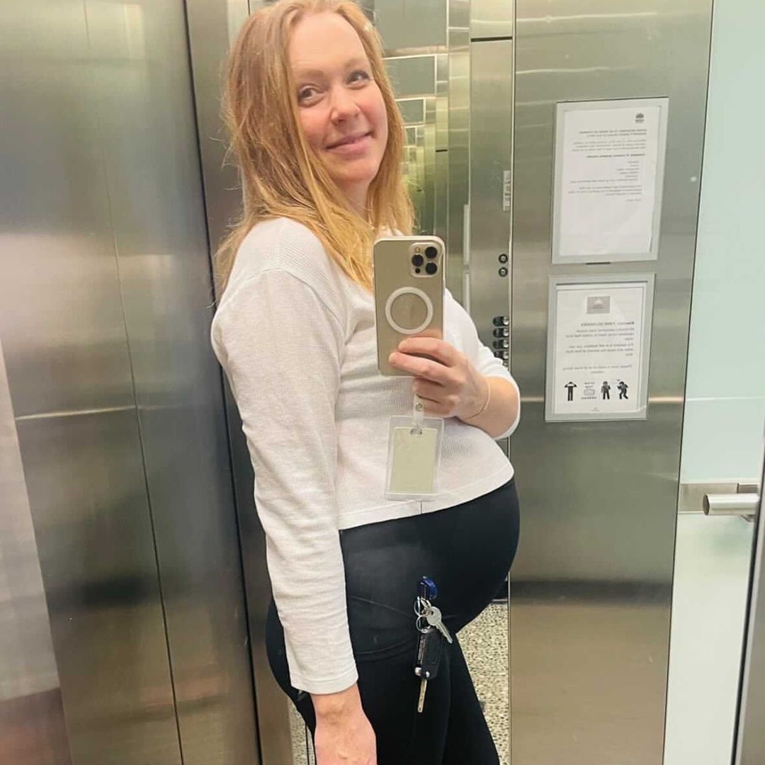 3/4 Maternity Leggings - Black FINAL SALE - content 10